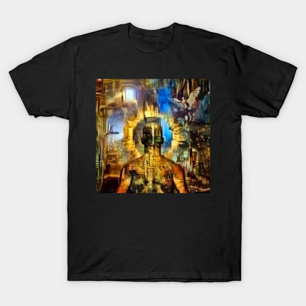 Burning aura T-Shirt by rolffimages